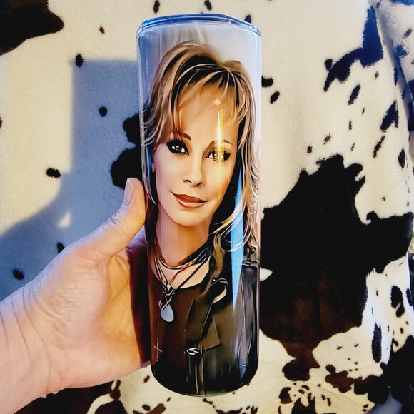 Reba McEntire 20oz Skinny Tumbler Insulated Cup - Picture 2 of 16